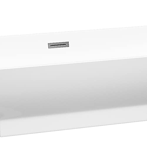 Badewanne, Badezimmer, freistehende Badewanne, Einweichbadewanne für Erwachsene, Haushaltsbadewanne, große Kapazität, einfache Badewanne, geeignet zum Baden und Einweichen in Weiß – Bild 5