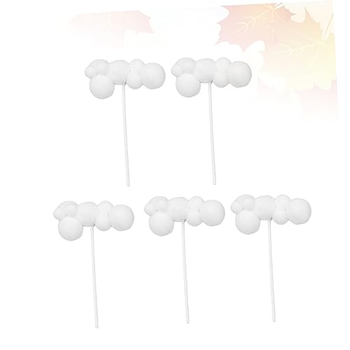 UPKOCH 10pcs Cupcake Toppers Birthday Cake Picks Woolen Yarn Decorations Edible Cake Decorations Party Supplies - Image 2