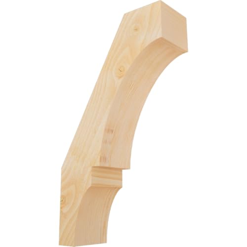 Ekena Millwork BRC06X16X28BOA00RDF 6"W x 16"D x 28"H Balboa Rough Sawn Knee Brace, Douglas Fir
