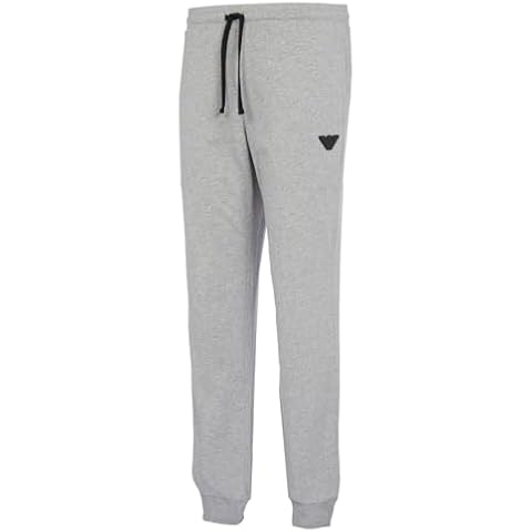 Emporio Armani Men's Grey Pixel Logo Sweatpants Cover