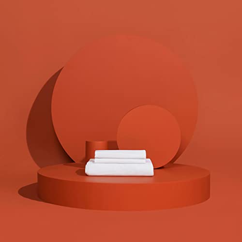 SLUMBER CLOUD Essential Sheet Set - NASA Temperature Regulation Technology - Complete Cooling Sheet Set White Twin XL