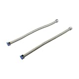 Edelstahl Wellrohr 3/4 Zoll 50cm Dicht Leckagefrei 304 Edelstahl Flexschlauch 50cm Hitzebeständig Bis 200°C Sanitär Anschluss Schlauch 3/4 Zoll Für Boiler Montage Wellrohr Verbinder Set 3/4 Zoll 50cm