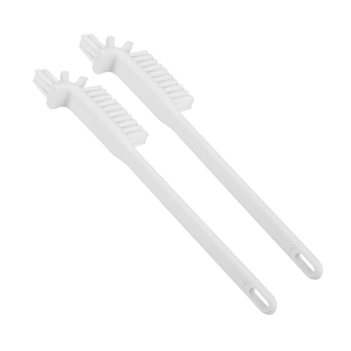 FUNOMOCYA 2 Cepillos De Limpieza De Cocina Reutilizables con Agarre para Limpiar Platos para Cafetera Exprimidor Procesador De Alimentos Color Blanco