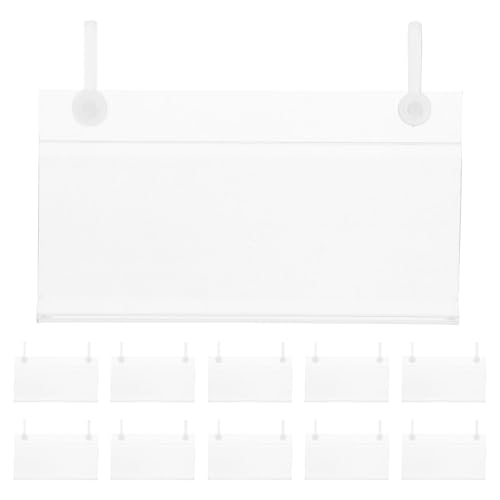 Porte-étiquettes en PVC rigide double oreille verrouillage pression pour magasin 100x