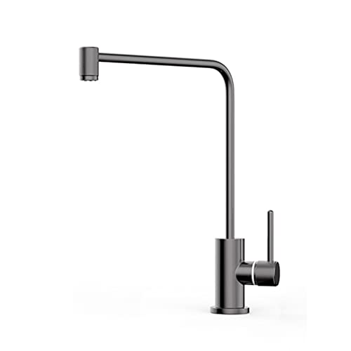 Robinet d'osmose inversé gris et robinet de filtre à eau froide de cuisine