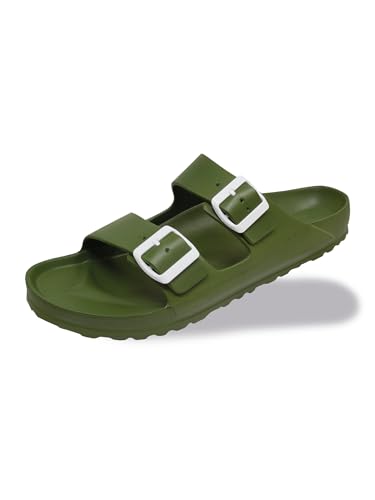 greenbox Women's Adjustable Slip-On EVA Double Buckle Slide Sandals - Lightweight and Comfortable Summer Footwear