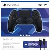 Playstation DualSense® Wireless-Controller – Midnight Black + USB-Kabel für PC