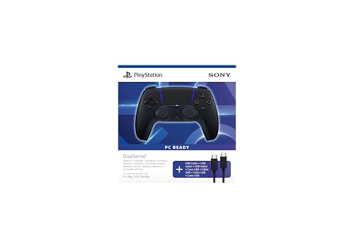 Playstation DualSense® Wireless-Controller – Midnight Black + USB-Kabel für PC