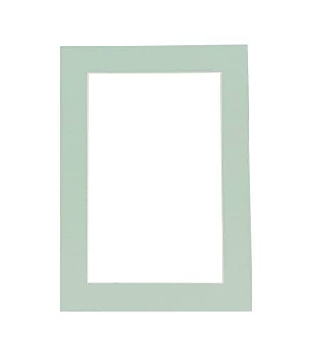 CountryArtHouse Honeydew Acid Free 10x12 Picture Frame Mats with White Core Bevel Cut for 8x10 Pictures - Fits 10x12 Frame - One Mat