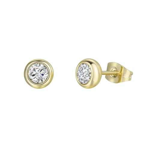 Image of Nilu's Collection Daily Use, Light Weight Cubic Zircon Stud Earrings| Perfect for baby girls, office goers