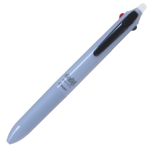 PILOT フリクションボールスイッチ フリクションインク 0.38mm(黒・赤・青) ＋ 油性インク 0.5mm(黒) ブルーグレー LB31FBS1LGY 消せる3色ボールペン＋消えないボールペン パイロット