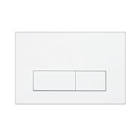 Mendorio WC Drückerplatte, kompatibel mit Geberit Sigma, UP300 & UP320 Serien Betätigungsplatten, Doppelspülung, Plattengröße 245 × 164 mm, ausgestattet mit Spülhebel-Set und Einbaurahmen.（Weiß）