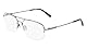 Flexon Unisex H6061 Sunglasses, 033 Shiny Gunmetal, 55