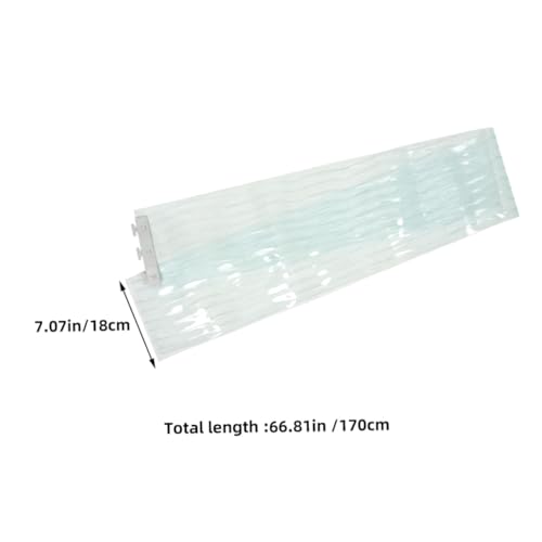 Rideau à lanières PVC transparent isolant et coupe-vent pour réfrigérateur - 3