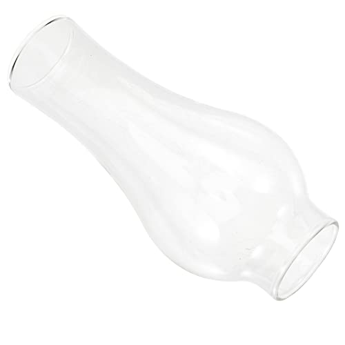 NOLITOY Abat-Jour de Cheminée en Verre Clair Soufflé à La Main Vintage Lampe à Huile Cheminée Remplacement de L'abat-Jour Lampes à Pétrole à L'huile Antiques Cover