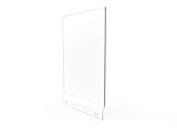 FixtureDisplays® Acrylic Sign Holder for Suggestion Box, Clear Graphics Sign Header 8.5x11 for Ballot Box, Box Mount Literature Holder 10918-8.5x11header-NPF