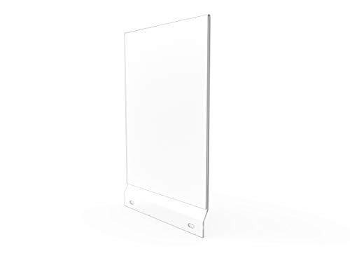 FixtureDisplays® Acrylic Sign Holder for Suggestion Box, Clear Graphics Sign Header 8.5x11 for Ballot Box, Box Mount Literature Holder 10918-8.5x11header-NPF