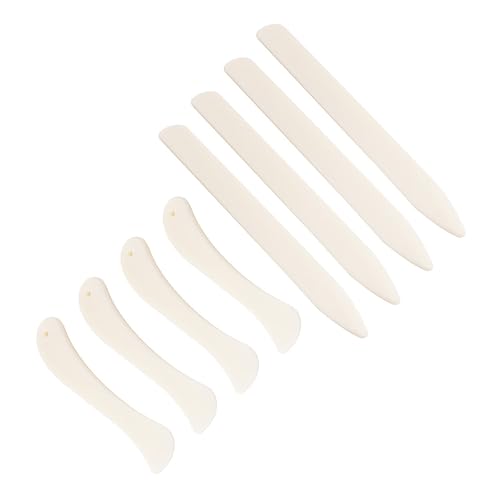 8 herramientas de pliegue de cuero, para coser tela, plegadoras de huesos, para encuadernación, manualidades de cuero, carpeta de huesos, manualidades de cuero