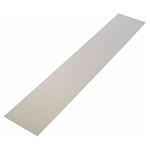 Dzina Kick Plate Satin Stainless Steel Finish Door Protection Includes Screws (750mm x 150mm - 30in x 6in) Cover