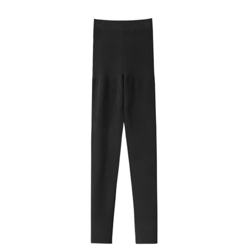 Leggings de cachemira mujer elasticos pantalones punto suaves basicos 5