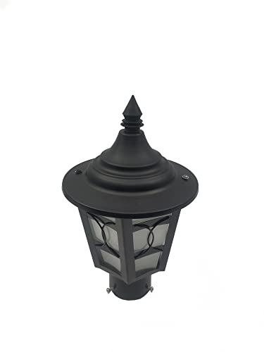 Image of WHITERAY Pillar Main Gate Light for Outdoor Fence Decorative Waterproof Post Lamp for Driveway Entrance, Boundary, Patio, Yard Lighting (Without Bulb)