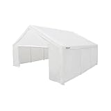 King Canopy 18ft x 27ft Canopy Enclosure Sidewall Kit w/Flaps, 2 Solid Sides, 2...