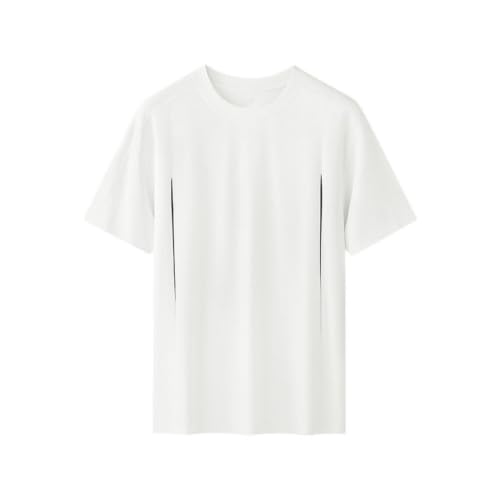 T-shirt modal col rond homme coupe ample pour voyage décontracté