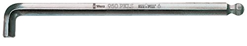 Wera 05022046001 950 Pkls Hex-Plus Sw 6.0 Long Arm Ballpoint Hex Key