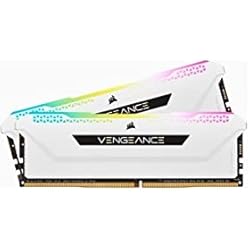 CORSAIR Vengeance RGB Pro SL 32GB (2x16GB) DDR4 3200 (PC4-25600) C16 1.35V Módulos de Memoria de Alto Rendimiento - Blanco