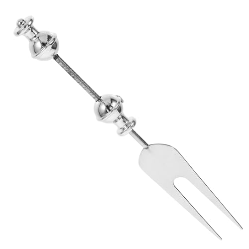 DIYEAH Beadable Fruit Fork Stainless Steel DIY Appetizer Fork for