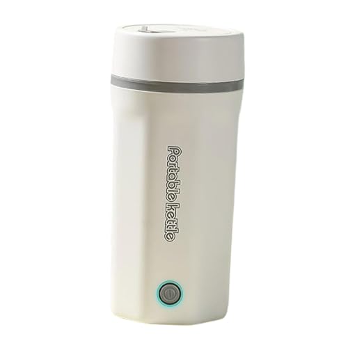 DeeRace 電気ケトル 小型 携帯用 電気ポット 500ml 旅行 110V 7分急速沸かし トラベルケトル 空焚き防止 漏れない 水筒 電気ポット 電気温水カップ ステンレス鋼 お茶作り/ブリューミルク コーヒー 紅茶に使用 コンパクト 旅行 事務室