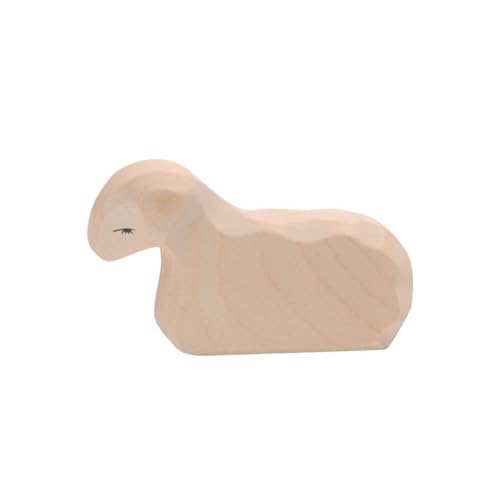 Agneau couché Ostheimer 11604 en bois noble fait main