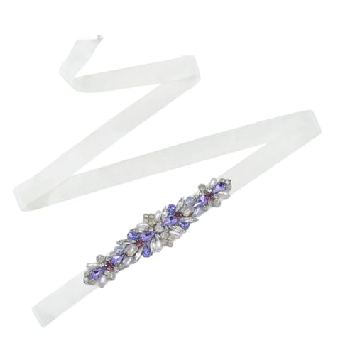 Bridal Sashes For Wedding Dresses Colouful Rhinestones Applique Belt For Women Accessories