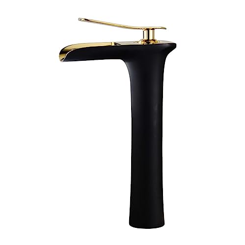 Robinet en laiton noir et or cascade pour réenchanter votre routine