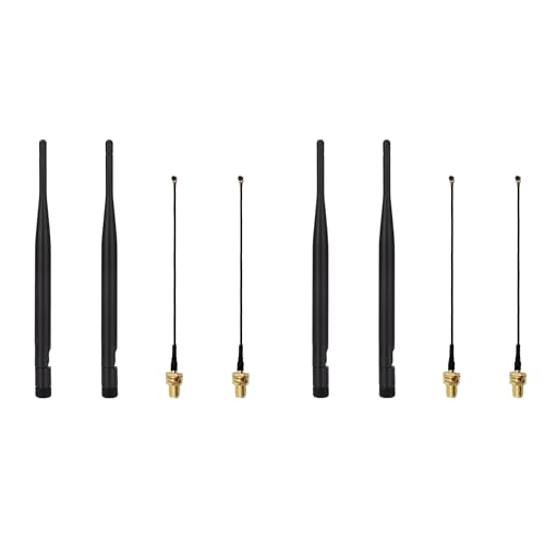4 conjuntos de antena WiFi 915 MHz LoRa interna 5dBi ganho omni com conector SMA macho 19.6 cm para