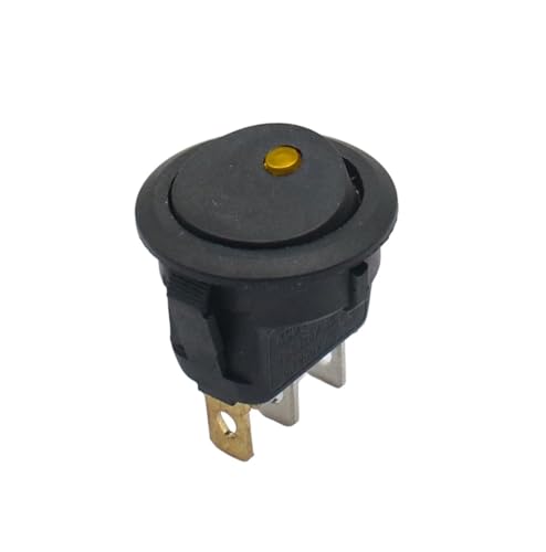 Interrupteur étanche 20A avec éclairage LED orange pour bateau