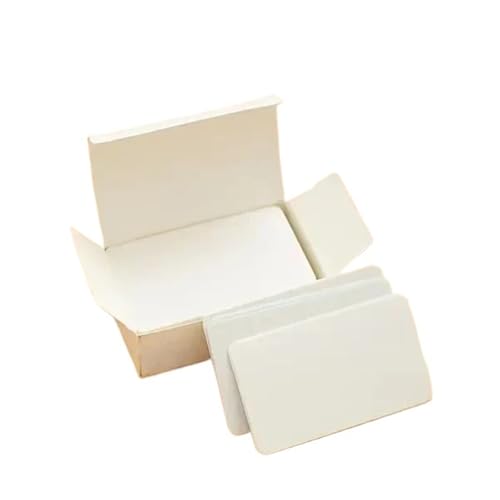 Tarjetas de papel kraft en blanco para tus apuntes de estudio y organización de escritorio