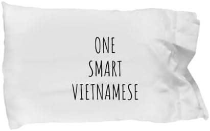 EzGift One Smart Vietnamese Pillowcase Funny Vietnam Gift Idea for Clever Men Intelligent Women Geek Quote Gag Joke Pillow Cover Case 20x30 image 3