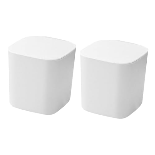 Holibanna 2piezas Caja De Almacenamiento para Ropa Sucia Contenedor para Detergente Polvo Balde De Plástico Multiusos Lavandería Blanco