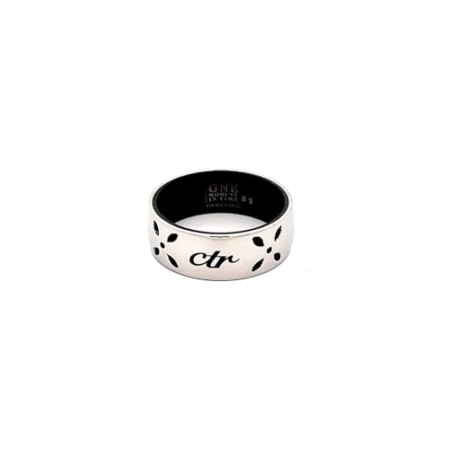 One Moment In Time J189 Size 5-9 Sparks Stainless Steel Ring Mormon LDS CTR4