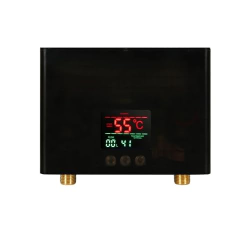 MEIVIYA Calentador De Agua Eléctrico Instantáneo, 3000W / 5500W, Mini Conversión De Frecuencia Inteligente, Temperatura Constante(Nero,220 5500w)