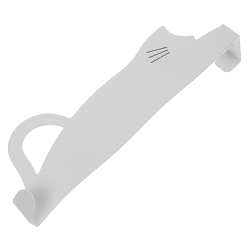 NULYLU Hook Storage Rack Behind Door Hooks Hanger Hat Hook Door Rack Over Door Coat Hook Hand Wall Hanging Hook Bags Clothes Decorative Hook Wardrobe Hook Holder Vacuum Towel Iron White