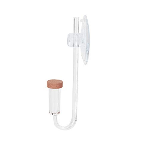 CO2 Diffusor Blasenzähler CO2 Diffusor Zerstäuber Acryl Transparent CO2 Zerstäuber Blasenzähler mit U-förmigem Verbindungsrohr für Aquarienpflanzen Wasser Gras