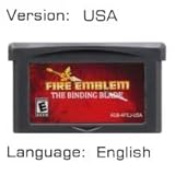 Fire Emblem GBA Game Cartridge 32 Bit Video Game Console Card The Sacred Stones Sword of Seals Binding Blade Last Promise-Binding Blade USA
