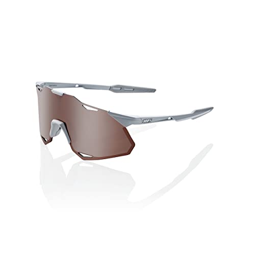 Image of 100% HYPERCRAFT XS - Matte Stone Grey - HiPER Crimson Silver Mirror Lens