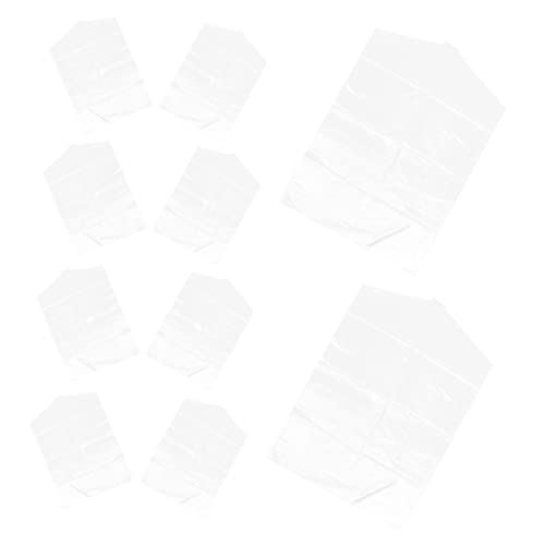 10-Piece Garment Covers Waterproof Clothing Bags Sturdy Plastic Dry Cleaning Pouches for Suits and Dresses for Closet Storage