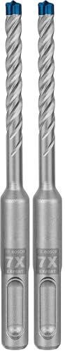 Bosch Professional 1x Expert SDS plus-7X Hammerbohrer (für Stahlbeton, Ø 6,00x115 mm, Zubehör Bohrhammer) (Packung mit 2)