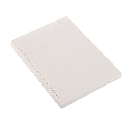 Papier ligné A4 pour classeur 30 trous, recharge papier 100gsm 180 feuilles pour bureau et note