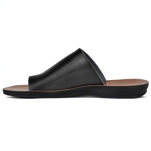 Image of Aerosoft Flat Sandals For Women - Walking Summer Vacation Essentials Ladies Flip Flops - Comfortable Sandals For Women - Casual Outdoor Fashion Dressy Non Slip Footwear