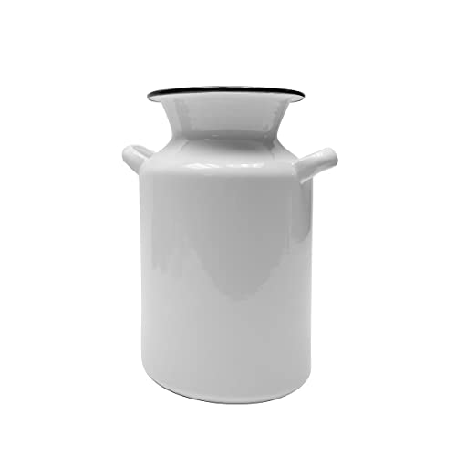 Treasure-Gurus-White-Enamel-Milk-Can-Rustic-Utensil-Holder-Country-Farmhouse-Kitchen-Decor Treasure Gurus White Enamel Milk Can Rustic Utensil Holder Country Farmhouse Kitchen Decor